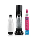 SodaStream Bruiswatertoestel voor het omzetten van water in bruiswater, inclusief 1 fles van 1 liter en 1 cilinder kooldioxide, CO2, levensmiddelenkwa