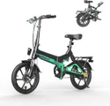 HITWAY Elektrische fiets Inklapbaar | URBAN E-BIKE | Remmen voor en achter | 7.5AH Maximale snelheid 25 km/u | Vaarbereik35-45 km | Zwart