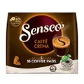 Senseo Pads Caffè Crema, 80 koffiepads, gebruik-gecertificeerd, 5 x 16 dranken