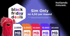 12 maanden voor 4,50 p/mnd + onbeperkt bellen & SMS'en (Sim Only)
