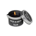 ‘Drip & Drop' - Soft-SM-Candle in black