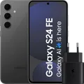 Samsung Galaxy S24 FE 128 Go Gris 5G + Samsung Chargeur 25 Watts Noir