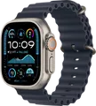 Apple Watch Ultra 2 4G 49 mm Silber Ocean Armband Blau