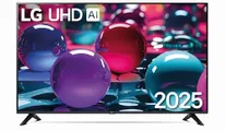 LG UHD TV AI 2025, 43UA73, 43 ", 4K UHD, HDR10, webOS 25, Alexa, Google Assistant, Netflix Disney+ C+ Prime Video, AirPlay 2