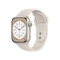 Apple Watch Series 8 (GPS, 41mm) Smartwatch con cassa in alluminio color galassia con Cinturino Sport color galassia - Regular. Fitness tracker, app L