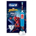 Oral-B Pro Kids Elektrische Tandenborstel, 1 Handvat Met Marvel Spider-Man, 1 Opzetborstel, Ontworpen Door Braun, Voor Kinderen Vanaf 3 Jaar