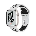Apple Watch Series 7 Nike GPS 41mm in alluminio Galassia - Sport platino/nero