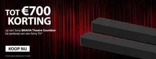 Tot €700 Korting op Sony Bravia Theatre Soundbar icm Sony TV