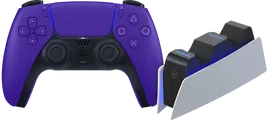 Sony PlayStation5 DualSense Draadloze Controller Galactic Purple + BlueBuilt oplaadstation