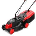 LEHMANN Elektro-Rasenmäher, 1200 W, 32 cm Schnittbreite, 25 L Fangkorb, 3-stufige Schnitthöheneinstellung von 25 bis 65 mm, empfohlen für Rasenflächen