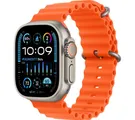 APPLE Watch Ultra 2 Cellular &#8211; 49 mm Titanium Case with Orange Ocean Band, Silver/Grey,Orange