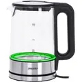 Mesko Wasserkocher MS 1301B 1,7 Liter, Glas, 1,7 Liter, mit Temperatureinstellung, LED Beleuchtung