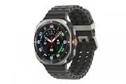 Galaxy Watch Ultra, Smartwatch Titanium Zilver, Marine Band Donkergrijs, 47 mm