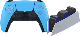 Sony PlayStation 5 DualSense Draadloze Controller Starlight Blue + BlueBuilt oplaadstation