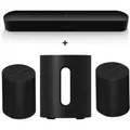 Sonos 5.1 Heimkino Set - mit Beam (2. Gen.), 2 Era 100 und Sub Mini - Schwarz
