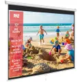 Pyle Beamer Rollo-Leinwand, 72 Zoll, 144x107 cm 4:3, Full-HD & 4K-kompatibel, Ausziehbar, Projektor- Leinwand für Wand/Decke, ideal für Heimkino & Prä