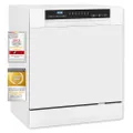 Exquisit Tischgeschirrspüler GSP508-030D weiss | Spülmaschine 55 cm freistehend | Kleiner Geschirrspüler 8 Maßgedecke | Tischspülmaschine LED Display