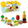 LEGO 10984 DUPLO My First Organic Garden Brick Box, Stacking Toys for Babies and Toddlers 1.5+ Years Old, Learning Toy with Ladybird, Bumblebee, Fruit