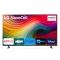 LG NanoCell 50'', Serie 81 2024, 50NANO81T6A, Smart TV 4K, Processore α5 Gen7, 20W, 3 HDMI, Filmmaker Mode, Game Optimizer, Alexa, Wi-Fi, webOS 24, Te