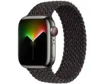 Apple Gevlochten solobandje voor de Apple Watch | 38/40/41/42 mm - Maat 1 - Black Unity