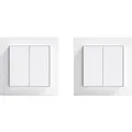 Senic Friends of Hue Smart Switch - Smarter Lichtschalter ohne Strom-/Batteriebedarf 2er-Pack