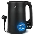 Bear 1.7L 304 Edelstahl Mit 11 Temperaturen Wasserkocher,1800w Trockenaufschutz, Doppelter Verbrühungsschutz, Bpa Frei, Lcd Anzeige Precision Control,