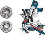 Bosch Professional Afkortzaagmachine GCM 8 SJL (Ø: 216 mm, Incl. 2x Zaagblad: Standard en Optiline Wood, in Kartonnen Doos)