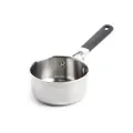 KitchenAid Classic rostfritt stål 3-lager 14 cm/1 liter kastrullgryta, klädd, induktion, ugnssäker, stay-coolt handtag, silver