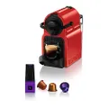 KRUPS XN 1001 Inissia Nespressoautomat, Farbe:Rot | Kaffeemaschine, kompaktes Design, 25 Sek. Aufheizzeit, 2 Tassengrößen, automatische Abschaltung, 1