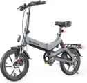 Hitway Opvouwbare Elektrische fiets &#8211; 16 Inch | 250W | Grijs/Zwart