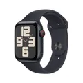 Apple Watch SE GPS + Cellular 44 mm Midnight Aluminium Case met Midnight Sportband M/L