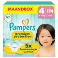 Pampers Premium Protection Maat 4, 174 Luiers, 9kg-14kg, Onze Nr1 In Bescherming Van de Huid En Tegen Lekken, Maandbox