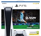 SONY PlayStation 5 &amp; EA Sports FC 24 Bundle with EA Sports FC 24 Ultimate Team Digital Content, Black,White