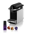 De'Longhi Nespresso Pixie EN127.S, Helautomatisk Kaffemaskin, En-Knapps Kaffemaskin med Multifunktion, Välkomstset Ingår, Kompakt Design, 19 Bar Tryck
