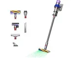 Dyson V15 Detect Fluffy - Steelstofzuiger - Nikkel/Blauw - 230 Air Watts - Zachte vloerborstel