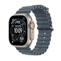 Apple Watch Ultra 3 GPS + Cellular 49 mm Premium Smartwatch für Lauftraining und Kombinationssport mit robustem Titangehäuse in Natur und Ocean Armban
