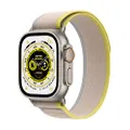 Apple Watch Ultra (GPS + Cellular, Cassa 49mm) Smartwatch con robusta cassa in titanio e Trail Loop giallo/beige - S/M. Fitness tracker, GPS di precis