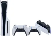 PlayStation 5 Slim Disc Edition + Extra Controller Wit + Oplaadstation