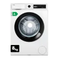 VESTEL WMI 86341 Waschmaschine 8 kg Frontlader – 1400 U/min, Energieeffizienzklasse A, Inverter-Motor, Dampffunktion, AquaStop, leise, freistehend, we