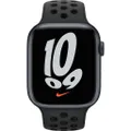 Apple Watch Nike Series 7 45mm Middernacht Aluminium Zwarte Sportband