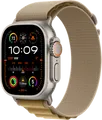 Apple Watch Ultra 2 4G 49 mm Silber Alpine Armband Beige L