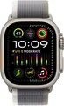 Apple Watch Ultra 2 - GPS + Cellular - 49mm - Titanium Case with Green/Grey Trail Loop - S/M