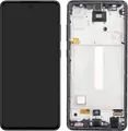 Compleet Blok Origineel Samsung Galaxy A52 en A52 5G Scherm Touch Glas zwart