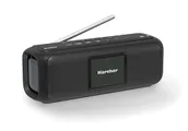 Karcher DAB Go Draagbare bluetooth-luidspreker en digitale radio, DAB+, FM-radio met 2,4 inch kleurendisplay, wekker, 5 watt stereo-geluid, USB-C/accu