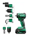 Hikoki Ds18ddqwsz 18v 5.0ah Li-ion Met Hulpstukken In Hsc Accuboormachine