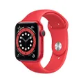 Apple Watch Series 6 (GPS, 44 mm) aluminium case product (red), sports strap product (red)