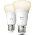 Philips Hue White E27 Bluetooth 2-pack - Ledlampen - Wit