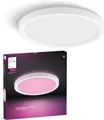 Philips Hue Devote Slim LED lichtpaneel, Wit en Gekleurd Licht, Diameter 30cm, 16.6W, 2000 Lumen, Witte omlijsting, Binnenverlichting, Plafondlamp, Wo