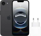 Apple iPhone 16e 128GB Zwart + Apple Snellader