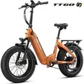 TTGO E-Bike Klapprad 20 Zoll, 4,0'' Fatbike-Reifen, 70Nm, Lockout-Federgabel, Faltrad, 7 Gang SHIMANO, Kettenschaltung, Heckmotor, 864 Wh, 140km, Dreh